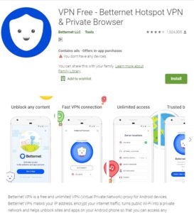 Contoh Gambar Betternet Hotspot VPN