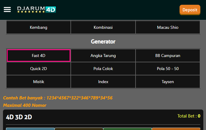 Cara Mudah Bermain dengan Generator Fast4D