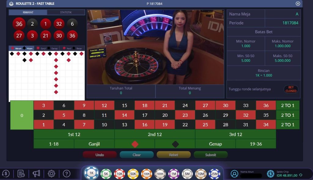 Sensasi Bermain Live Game Roulette 2 - Fast